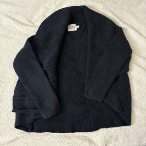VTG UGG Cardigan Sweater Women's XS Black Fremont LS Open Front Cozy Knit
